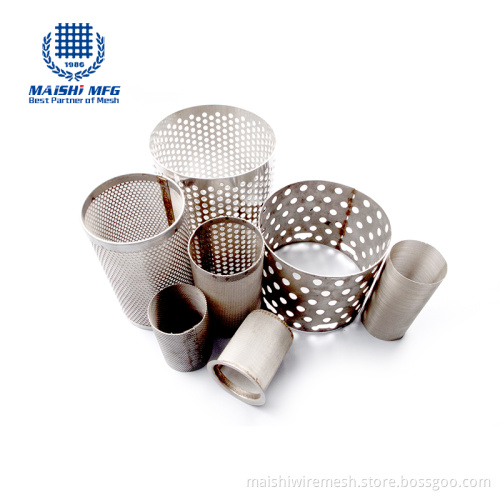 Customized Stainless Steel Mesh Filter Tube Cylinder Basket